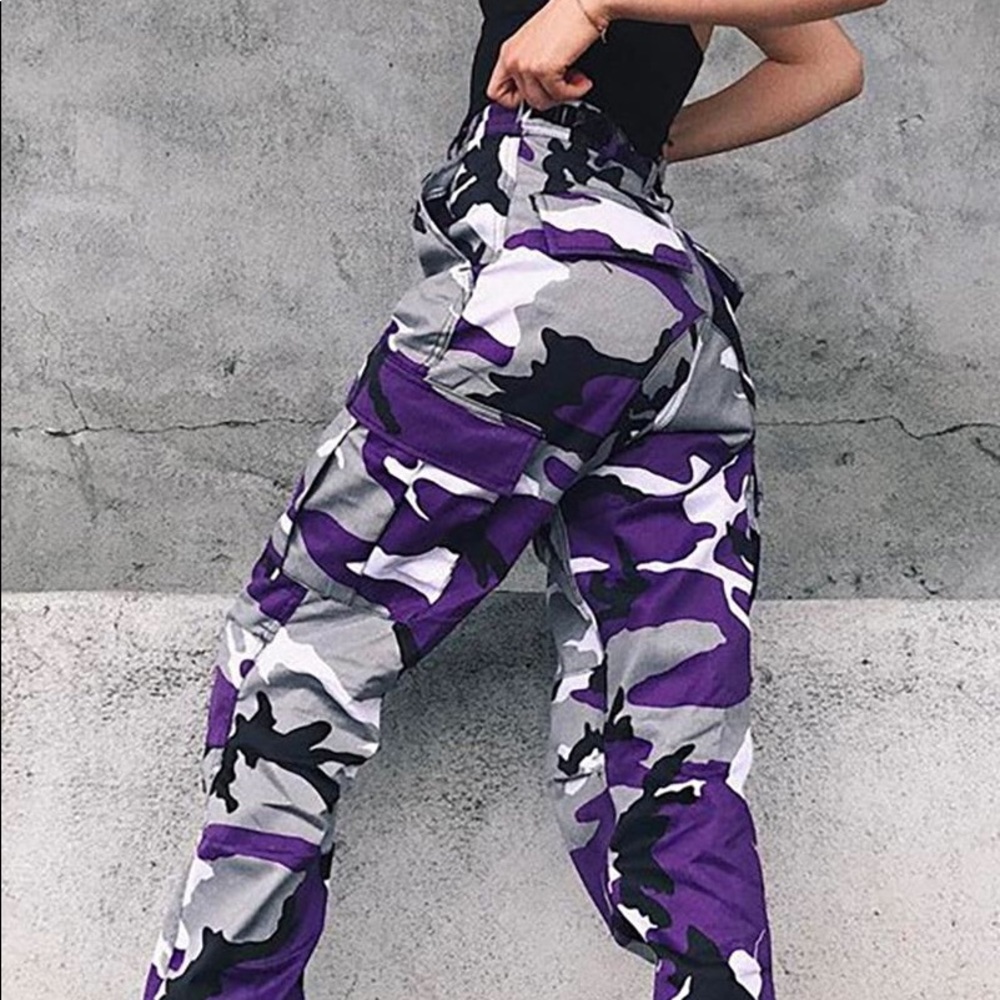 Zumiez purple camo pants